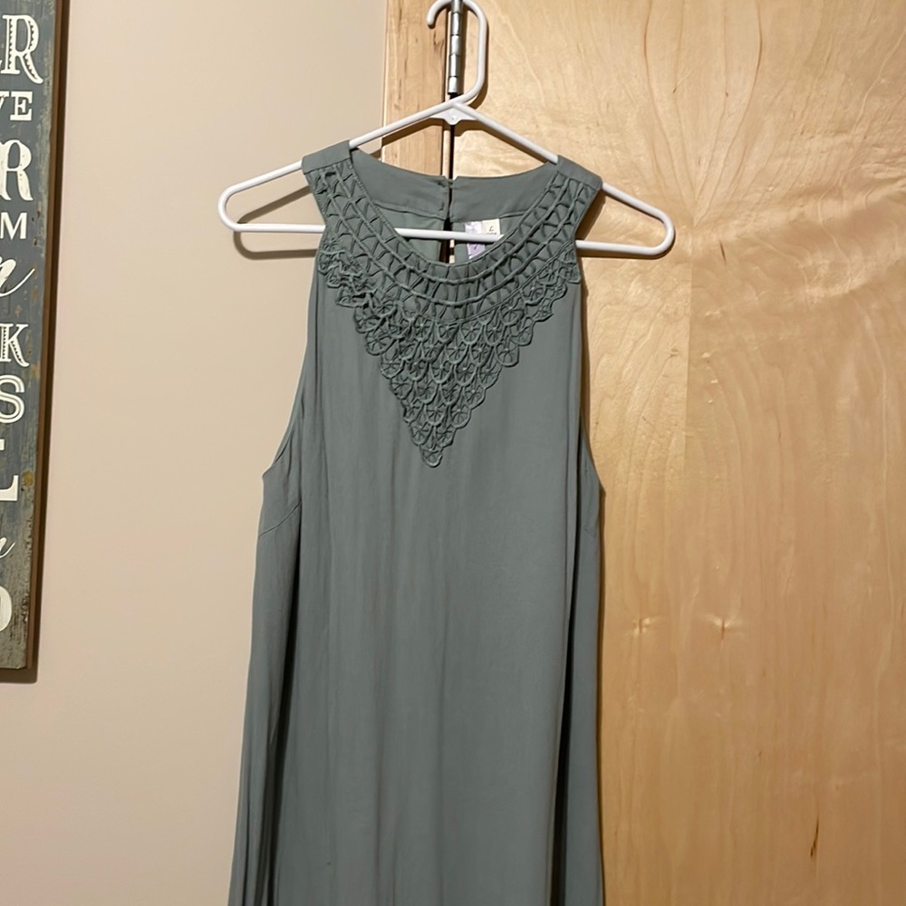 Sage green dress